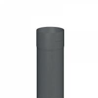 Труба водосточная, L-2 м, d-100 мм, Темно-серый, RHEINZINK